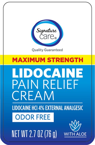 Principal Panel-bottle (Albertsons Lidocaine Front Label)